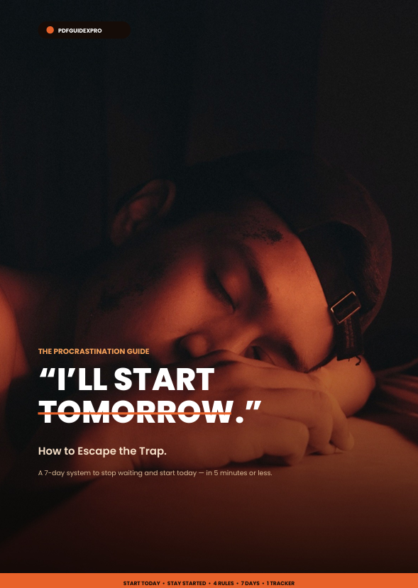 I Will -Start-Tomorrow-Escape-The-Trap