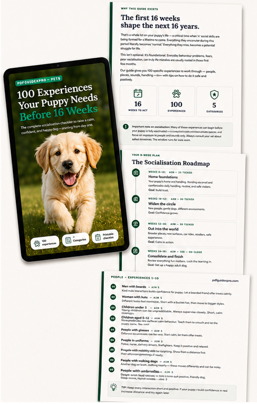 100 experiences Your Puppy Needs Before 16 weeks